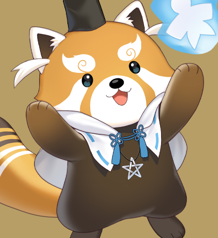 赤熊猫行燈